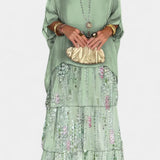 Robe Maxi Batwing Caroline avec Imprimé