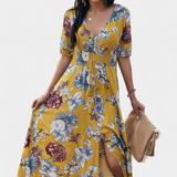 Robe d'Été Benoja avec Imprimé Floral et Silhouette Définie