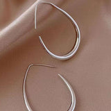 Boucles d'oreilles Métalliques Ovales