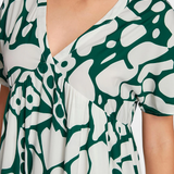 Robe Imprimée Fluide Nélida avec Décolleté en V