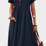 Robe Lottie Mi-Longue avec Poches