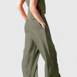 Ensemble Sans Manches Yvanne Vintage d'Été