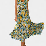 Robe Midi à Imprimé Vibrant Fiona