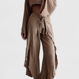 Ensemble Elsie Fluide avec Kimono et Pantalons Croisés