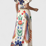 Ensemble Itzel Bohème avec Imprimé Ethnique