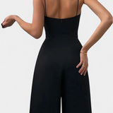 Mono Sexy Romily avec Bretelles et Jambes Amples Élégant