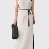 Robe Sans Manches Samanta avec Contraste de Couleur