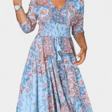 Robe d'été décontractée Dunya avec décolleté en V