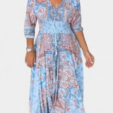 Robe d'été décontractée Dunya avec décolleté en V