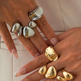 Anneaux en Métal Irréguliers