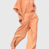 Ensemble Décontracté d'Été Adesua en Coton-Lin