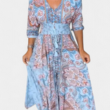 Robe d'été décontractée Dunya avec décolleté en V