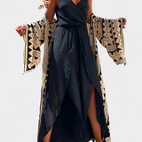 Mono Donatila en Coton avec Ouvertures Latérales et Décolleté Croisé