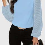 Blouse Élégante Zaraa avec Manches Transparentes