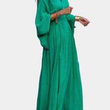 Robe Maxi Géométrique Anelia avec Décolleté en V