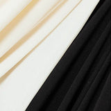 Robe de Soirée Maxi Slyune avec Décolleté en V et Contraste