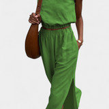 Ensemble en Coton et Lin Portia avec Ouverture Latérale