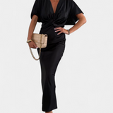 Robe Emryn Douce avec Nœud Croisé