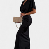 Robe Emryn Douce avec Nœud Croisé