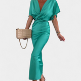 Robe Emryn Douce avec Nœud Croisé