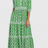 Robe Midi Casilda avec Imprimé de Chaînes