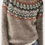 Pull en Tricot avec Imprimé Nordique Jolessa