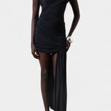 Robe Mini Asymétrique Velia avec Drapé