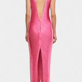 Robe Jianna à Col Halter avec Franges Métalliques