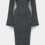 Robe ajustée en tricot à une épaule Solsona