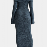 Robe ajustée en tricot à une épaule Solsona