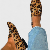 Mocassins Élégants Rain avec Motif Sculpté et Talon Subtil