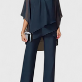 Ensemble Kitty de Deux Pièces avec Design Off-Shoulder et Silhouette Fluide