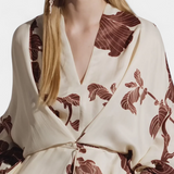 Robe Claribel Kimono avec Imprimé Origami