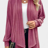 Cardigan Casual Sansel avec Capuche et Poches