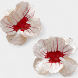 Boucles d'oreilles géométriques en forme de fleur