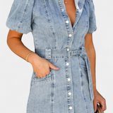 Robe Mini en Denim Lavé Orlena