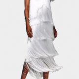 Robe Saidey avec Franges et Dos Nu