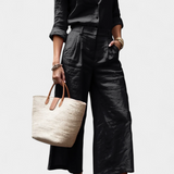 Ensemble Chemise Ample et Pantalons Capri en Rose