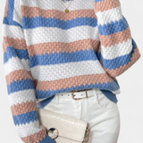 Jersey Oversized à Col Rond Rayé Kristen