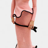 Ensemble Jupe en Tricot Stormi avec Bords Volants