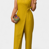 Mono Élégant Zoe avec Décolleté en V et Ceinture Ajustable