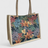 Sac en Jute Taila avec Imprimé Floral et Design Écologique