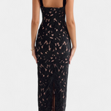 Robe Longue Festive Vasanta avec Bretelles en Nœud