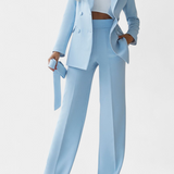 Ensemble Blazer Urbain Julia et Pantalons à Coupe Régulière