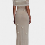 Robe Maxi en Tricot Off-Shoulder Barbara