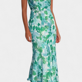 Robe Asymétrique à Une Épaule Reya avec Imprimé Floral