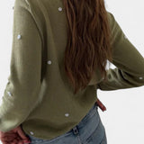 Cardigan en Tricot Floral 3D Keely