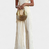 Ensemble Pilarica avec Top Halter Asymétrique et Pantalons Fluides