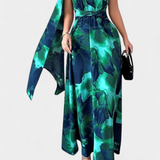 Robe Longue Asymétrique Kelbie avec Une Épaule