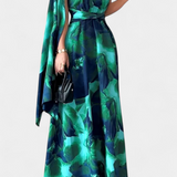 Robe Longue Asymétrique Kelbie avec Une Épaule